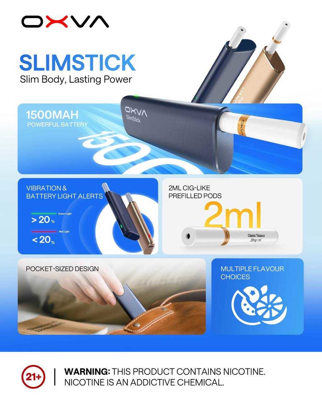OXVA SLIMSTICK 預注油加熱棒